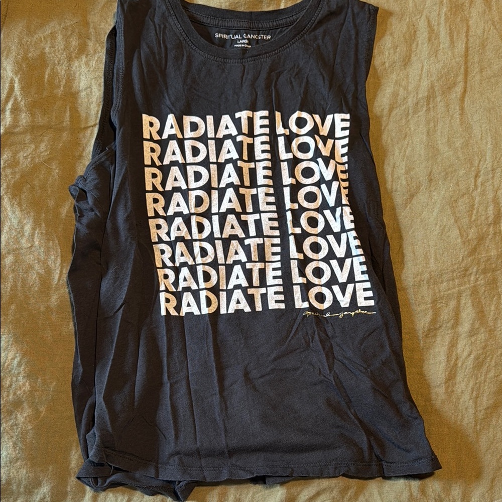 Spiritual Gangster Black 'Radiate Love' Women's Tank Top